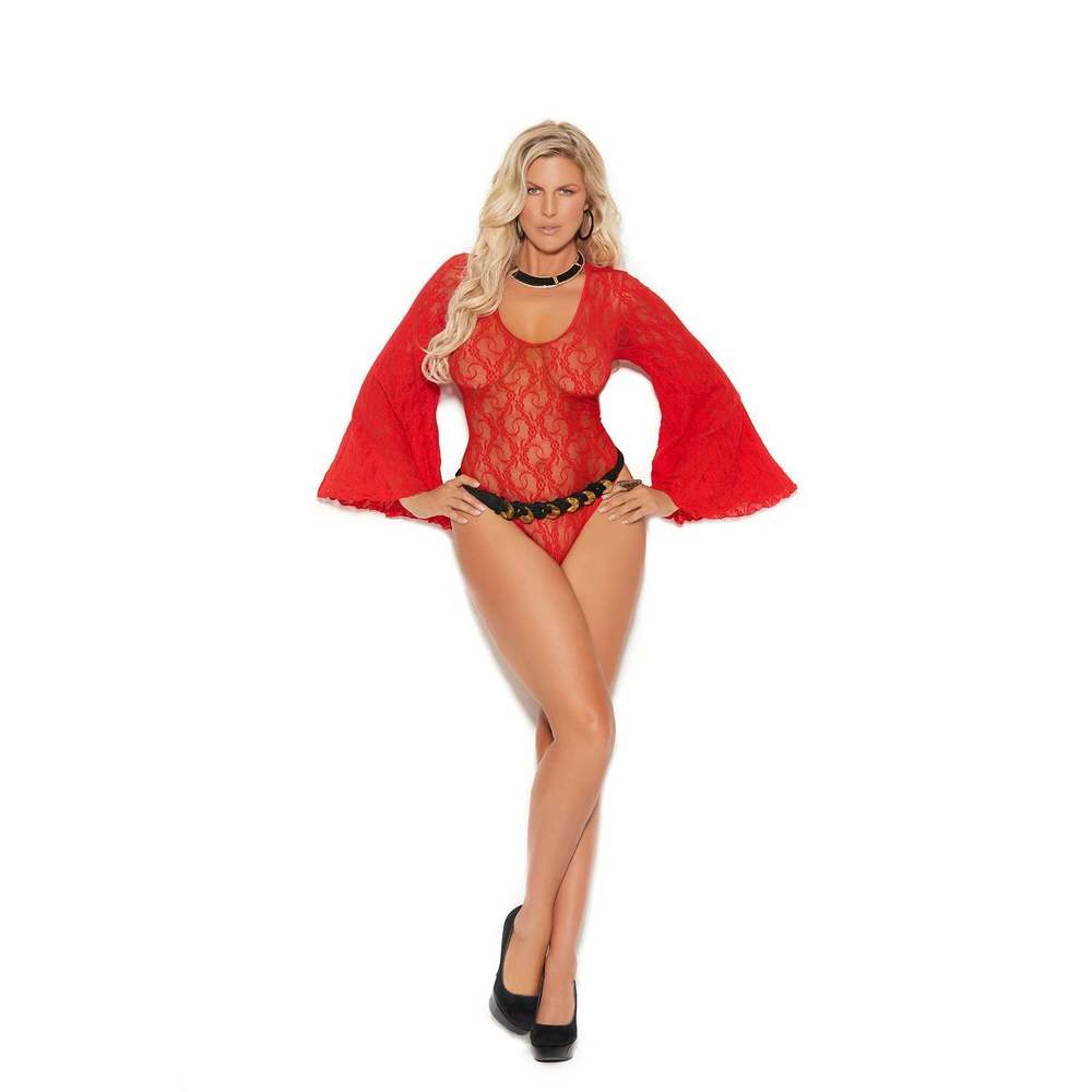 Deep V Lace Teddy
